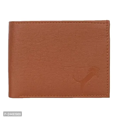 Wild Edge Tan Album Artificial Leather Wallet for Men.