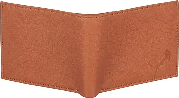 WILD EDGE Tan Bi-Fold Men's Wallet - Formal/Casual/Stylish Artificial Leather Wallet for Men - Tan Men's Bi-Fold Purse (Pack of 1)-thumb1