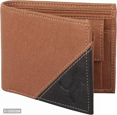 Men Multicolor Artificial Leather Wallet (4 Card Slots)-thumb0