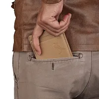 WILDEDGE Men's Beige ATM Wallet-thumb3