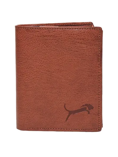 WILD EDGE Genuine Leather Card Holder/Wallet with Button Closure for Men/Women - Stylish Leather Card Holder/Wallet with Currency Compartment and Card Pocket (Pack of 1)