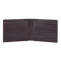 WILD EDGE Mens Brown Genuine Leather Wallet-thumb1