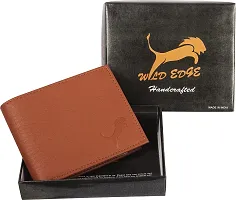 WILD EDGE Tan Bi-Fold Men's Wallet - Formal/Casual/Stylish Artificial Leather Wallet for Men - Tan Men's Bi-Fold Purse (Pack of 1)-thumb4