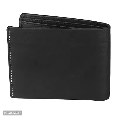 WILD EDGE Black Genuine Leather Wallet-thumb5