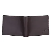 WILD EDGE Mens Brown Genuine Leather Wallet-thumb2