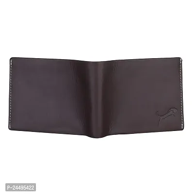 WILD EDGE Mens Brown Genuine Leather Wallet-thumb3