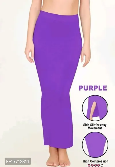Antala and Fashion's Lycra Purple Drawstring and Elastic Saree Shapewear Pack of 1-thumb0