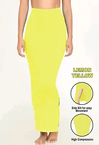 Antala and Fashion's Lycra Yellow Drawstring and Elastic Saree Shapewear Pack of 1-thumb1