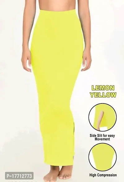 Antala and Fashion's Lycra Yellow Drawstring and Elastic Saree Shapewear Pack of 1-thumb2