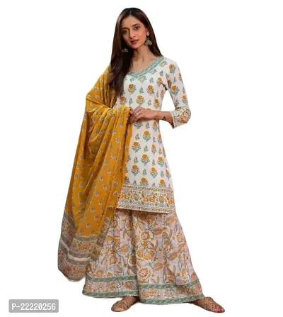 Stylish Women Rayon Kurta, Bottom With Dupatta-thumb0