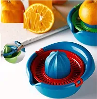 Heavy Duty Hand Press Manual Fruit juicer Orange Squeezer Bowl for Citrus Lemon Orange Mausambi Strainer with Easy Pour Spout Lock It Juicer maker Hand Rotation Mosambi Press juice-thumb2