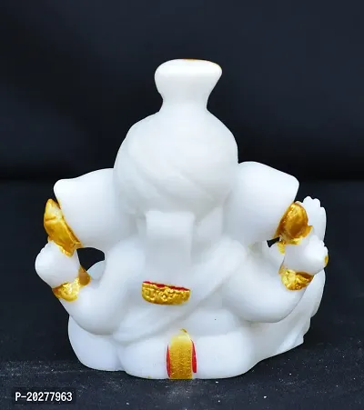 Benares Souvenirs Marble Dust Lord Ganesha Car Dashboard Size -8X6X3 Cm Weight- 116 Grams-thumb4