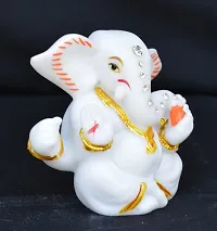 Benares Souvenirs Marble Dust Lord Ganesha Car Dashboard Size -7X4X3 Cm Weight- 139 Grams-thumb2