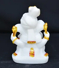 Benares Souvenirs Marble Dust Lord Ganesha Car Dashboard Size -8X4X3 Cm Weight- 110 Grams-thumb3