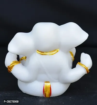 Benares Souvenirs Marble Dust Lord Ganesha Car Dashboard Size -7X4X3 Cm Weight- 139 Grams-thumb4