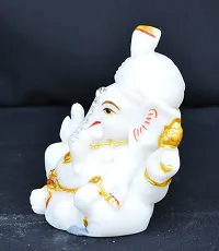 Benares Souvenirs Marble Dust Lord Ganesha Car Dashboard Size -8X6X3 Cm Weight- 116 Grams-thumb2