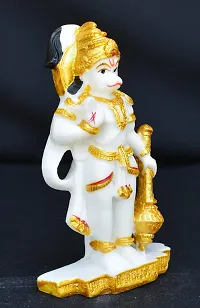 Benares Souvenirs Marble Dust Lord Hanuman Car Dashboard Size -9X5X2 Cm Weight- 73 Grams-thumb2