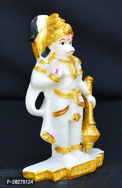 Benares Souvenirs Marble Dust Lord Hanuman Car Dashboard Size -9X5X2 Cm Weight- 73 Grams-thumb3