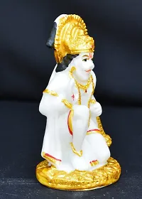 Benares Souvenirs Marble Dust Lord Hanuman Car Dashboard Size -9X4X4 Cm Weight- 97 Grams-thumb2