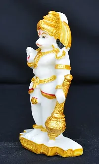 Benares Souvenirs Marble Dust Lord Hanuman Car Dashboard Size -9X5X2 Cm Weight- 73 Grams-thumb1