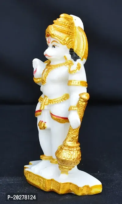 Benares Souvenirs Marble Dust Lord Hanuman Car Dashboard Size -9X5X2 Cm Weight- 73 Grams-thumb2