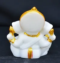 Benares Souvenirs Marble Dust Lord Ganesha Car Dashboard Size -7X3X5 Cm Weight- 116 Grams-thumb3