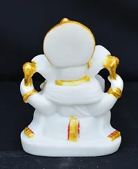 Benares Souvenirs Marble Dust Lord Ganesha Car Dashboard Size -7.5X5X3 Cm Weight- 109 Grams-thumb3