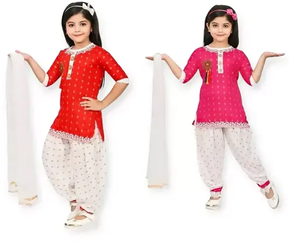 Trendy Cotton Blend Stitched Salwar Suit Sets 