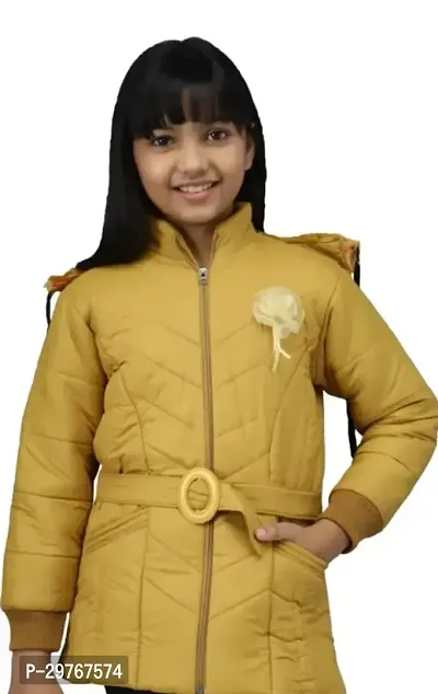 Stylish Polyester Solid Winter Jacket-thumb0