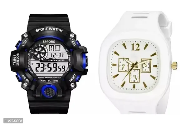 Sports Digital Watch, Multi Function Digital Kids Watches Waterproof Wristwatches PACK OF 2