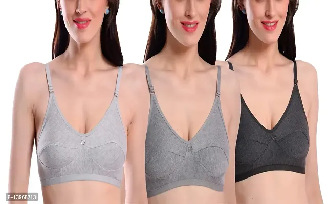 Buy Viral Girl Women's Non Padded B-Cup T-Shirt Bra (Pack of 3)(Anjali)  Online In India At Discounted Prices