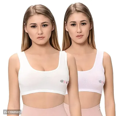 Buy Sonari White Cotton Pack of 2 Bra Online at Low Prices in India 