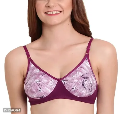 Viral Girl Women's Full Coverage Non-Padded Cotton Hosiery B-Cup Bra ((Set of 1))