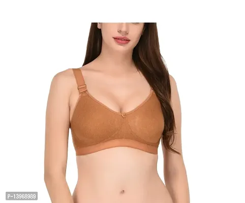 Viral Girl Women's Cotton Non-Padded Wire Free T-Shirt, Full-Coverage Bra