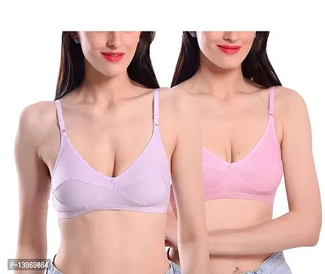 Buy Fashion Frill Women's Bras Stylish Non-Padded Non-Wired Net Bra for  Girls Women (Pack of 2) Online In India At Discounted Prices