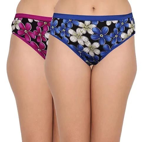 Premium cotton Printed Panty Combo For Women