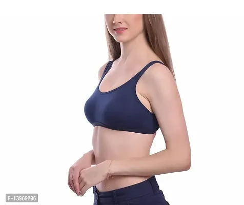 Buy Viral Girl Women's Non Padded Cotton-Hosiery Half Coverage B-Cup  T-Shirt Bra (Pack of 1)(justchill-mil) Online In India At Discounted Prices