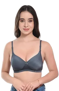 Classic Polyamide Solid Bra for Women, Pack of 2-thumb2