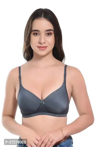 Classic Polyamide Solid Bra for Women, Pack of 2-thumb3