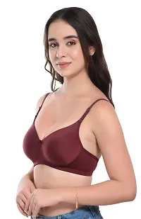 Classic Polyamide Solid Bra for Women, Pack of 2-thumb3