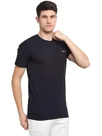 Rodamo Round Neck Half Sleeve Tshirt for Men Fashion Navy Blue-thumb3