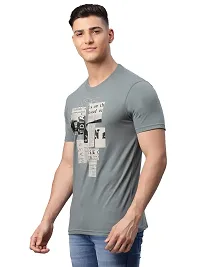 Rodamo Cotton T Shirts for Men Half Sleeve Round Neck T Shirts for Men Cotton,112040101-L Grey-thumb3