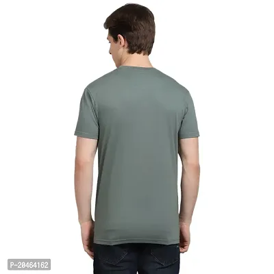 Rodamo Round Neck Half Sleeve Tshirt for Men Fashion Grey-thumb3