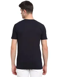 Rodamo Round Neck Half Sleeve Tshirt for Men Fashion Navy Blue-thumb2