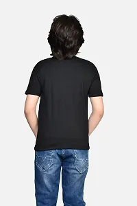 TADEO Boys Tshirt Combo Pack | Unisex Kids T-Shirt Combo Set| Regular Fit Round Neck Stylish Printed Tees/Tshirt | Cotton Blend, 2 Pcs, Black & White, 9-10 Years-thumb1