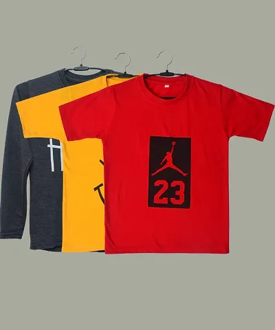 Boys Multi-color T-shirt Combo Pack of 3