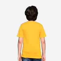 Boys Tshirt Combo Pack  Unisex Kids T-Shirt Combo Set Regular Fit Round Neck Stylish Printed Tees  Cotton Blend, 3 Pcs, Dark Grey  Yellow-thumb2
