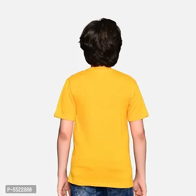 Boys Tshirt Combo Pack  Unisex Kids T-Shirt Combo Set Regular Fit Round Neck Stylish Printed Tees  Cotton Blend, 3 Pcs, Dark Grey  Yellow-thumb3
