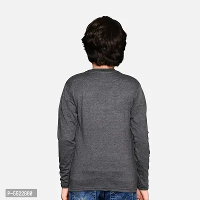 Boys Tshirt Combo Pack  Unisex Kids T-Shirt Combo Set Regular Fit Round Neck Stylish Printed Tees  Cotton Blend, 3 Pcs, Dark Grey  Yellow-thumb5