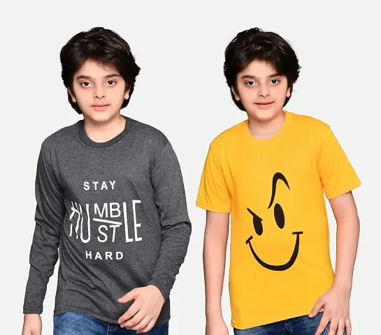Printed T-shirt For Boys- Pack Of 3
